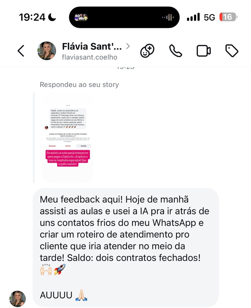 Depoimento de advogado usando a Capi