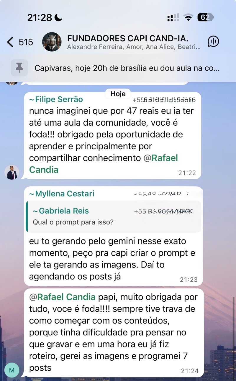 Depoimento de advogado usando a Capi