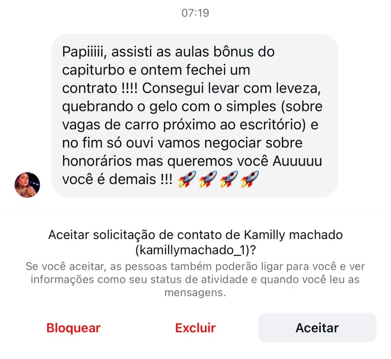 Depoimento de advogado usando a Capi